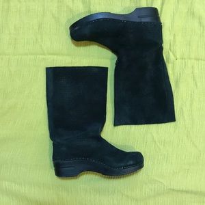 Sanita Tusnelda suede clog boot